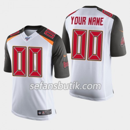 Tampa Bay Buccaneers Tröjor Custom Nike Vit 100th - Herr
